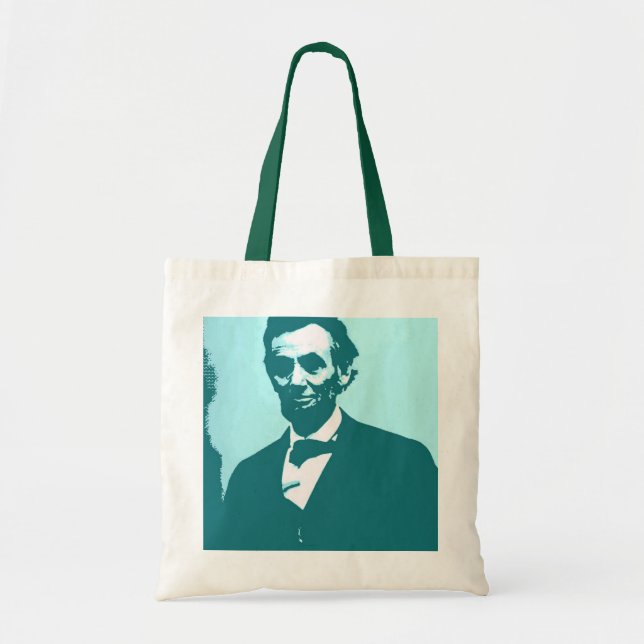 Tote Bag Abraham Lincoln Pop Art (Devant)
