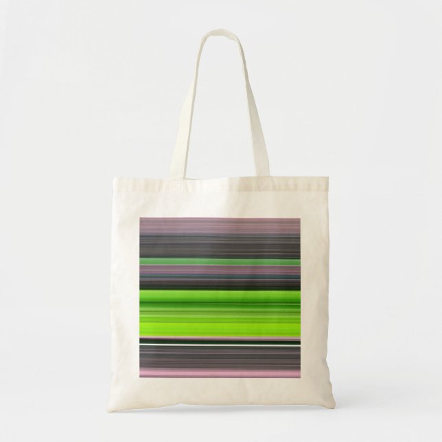 Tote Bag Abstract #1: Lime and grey (Devant)