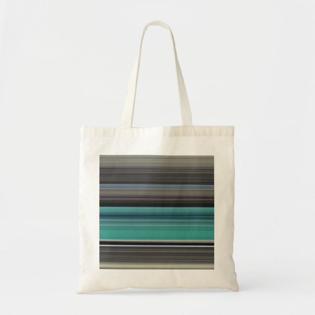 Tote Bag Abstract #1: Teal and grey (Devant)