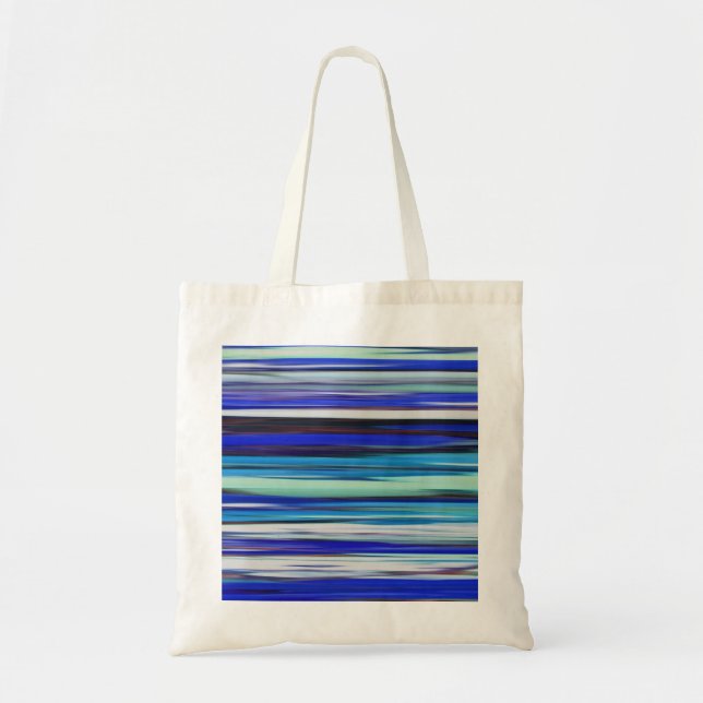 Tote Bag Abstract #2: Blue blur (Devant)