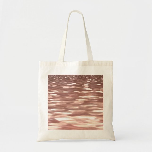 Tote Bag Abstract #3: Copper Rose Gold (Devant)