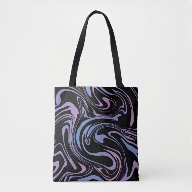 Tote Bag Abstract background. Liquid marble. Background flu (Devant)