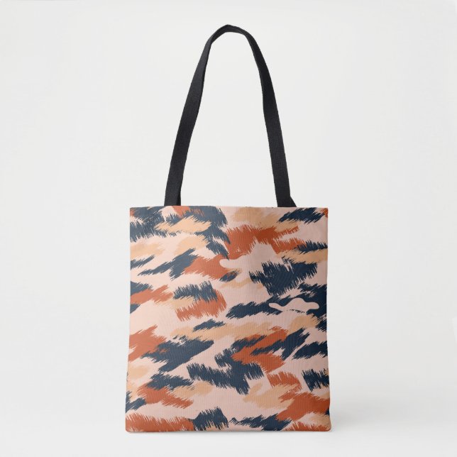 Tote Bag Abstract camouflage pattern. Seamless vintage wall (Devant)