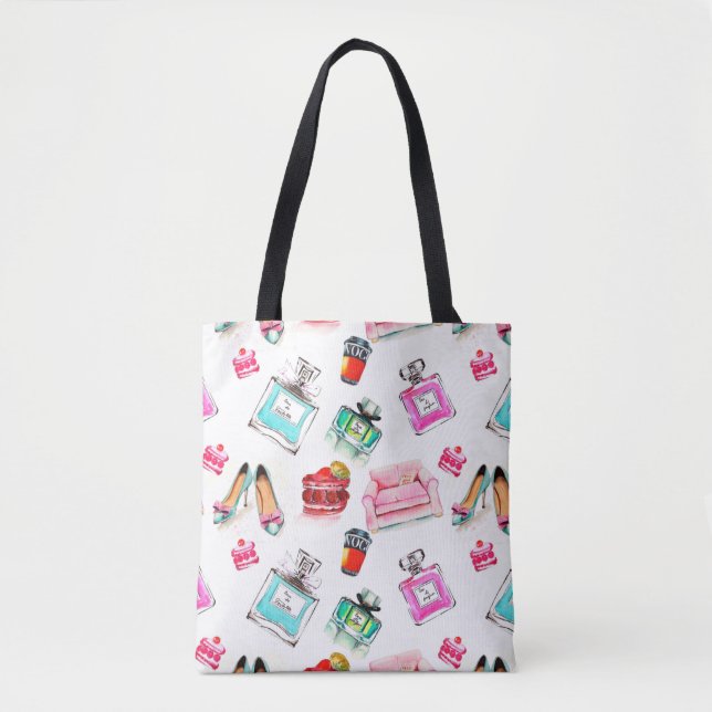 Tote Bag Abstract circular bokeh background of Christmaslig (Devant)