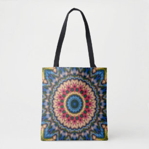 Tote Bag Abstract modern mosaic kaleidoscopic