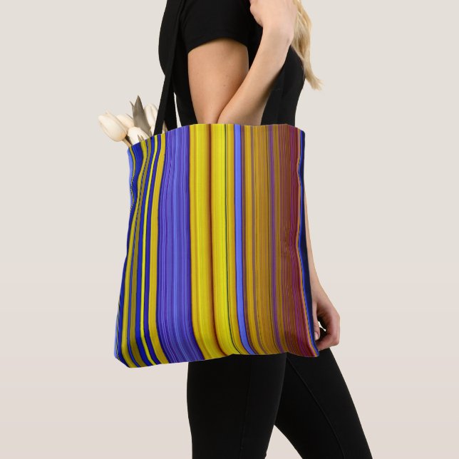 Tote Bag Abstract Stripes Design 1 (De près)