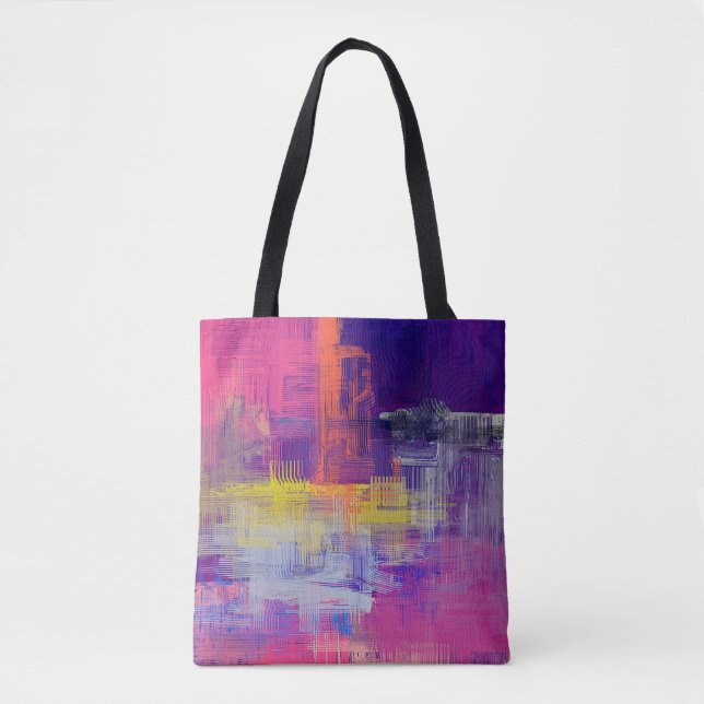Tote Bag Abstract texture. 2d illustration. Expressive hand (Devant)