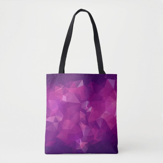 Tote Bag Abstract triangle violet texture backgroundbackgro (Devant)