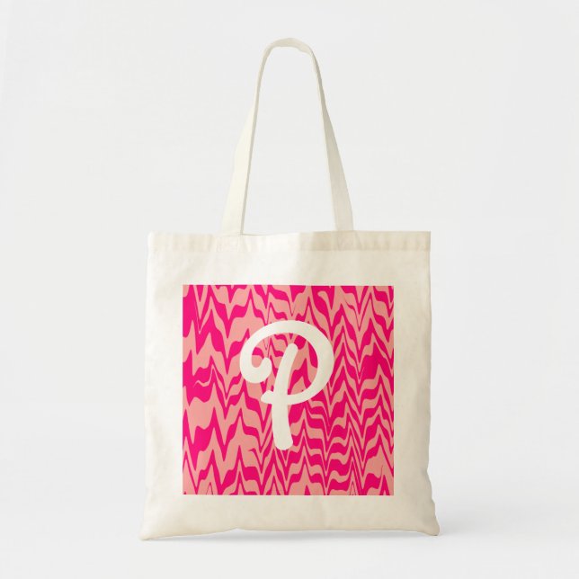 Tote Bag Abstract ZigZag Swirl (Devant)
