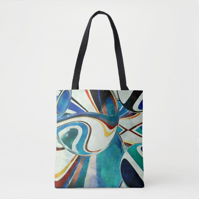 Tote Bag Abstraction avec l'esprit géométrique (Devant)