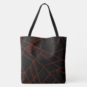 Tote Bag Abstrait #948 Rouge