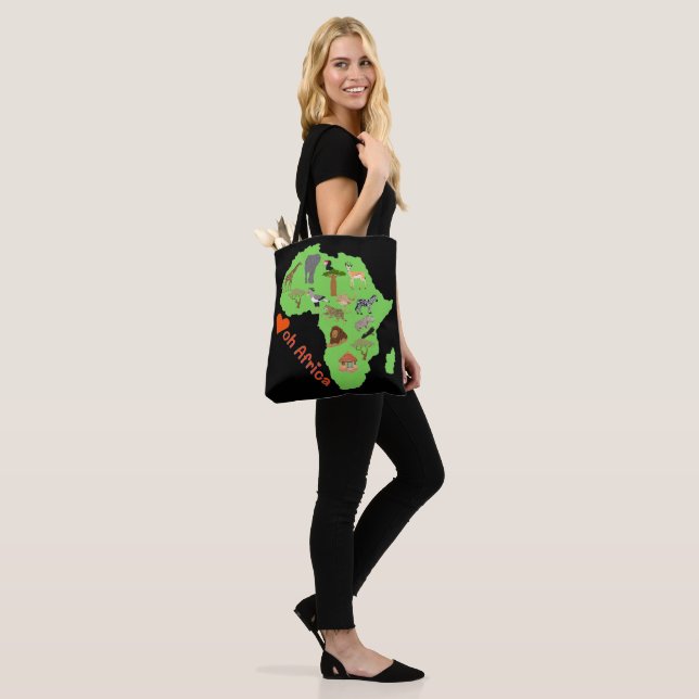 Tote Bag Abstrait africain (Sur le modèle)