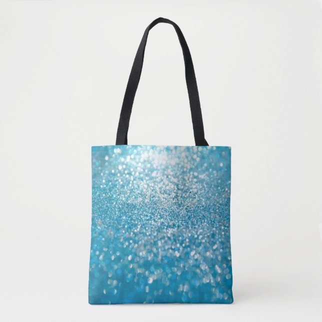 Tote Bag Abstrait bleu, arrière - plan artistique. (Devant)