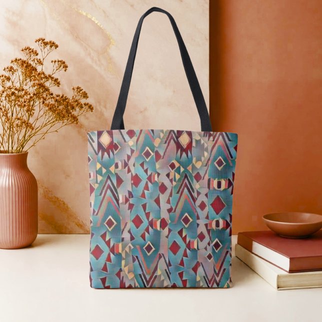 Tote Bag Abstrait Boho Aztèque (Créateur téléchargé)