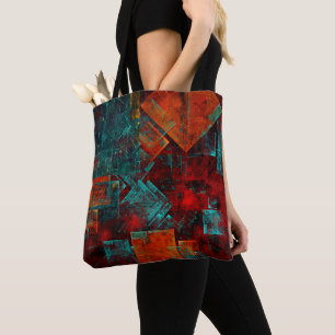 Tote Bag Abstrait Cool coloré moderne Motif artistique
