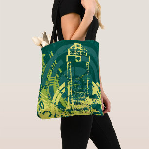 Tote Bag Abstrait Cyberpunk Urbain Grunge Y2K Ville