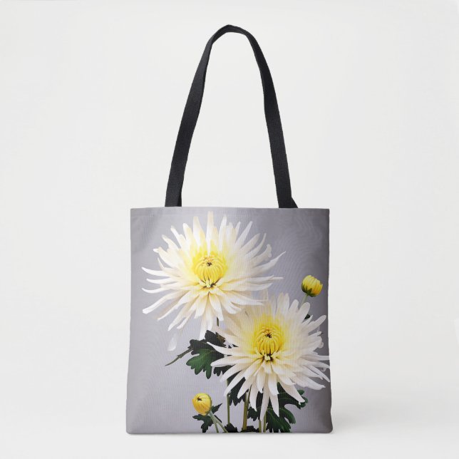 Tote Bag Abstrait de chrysanthème gras (Devant)