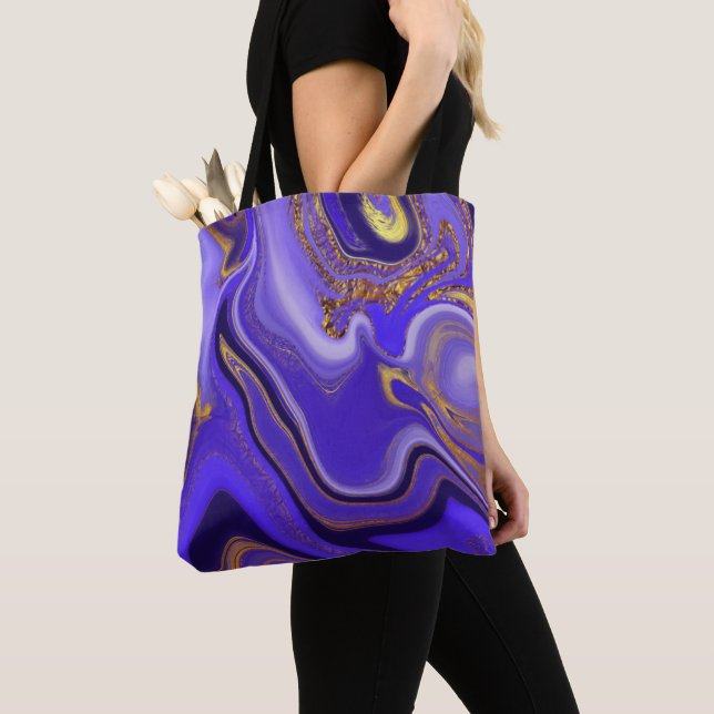 Tote Bag abstrait de motif. (De près)