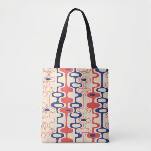 Tote Bag Abstrait du milieu du siècle : design moderne et t