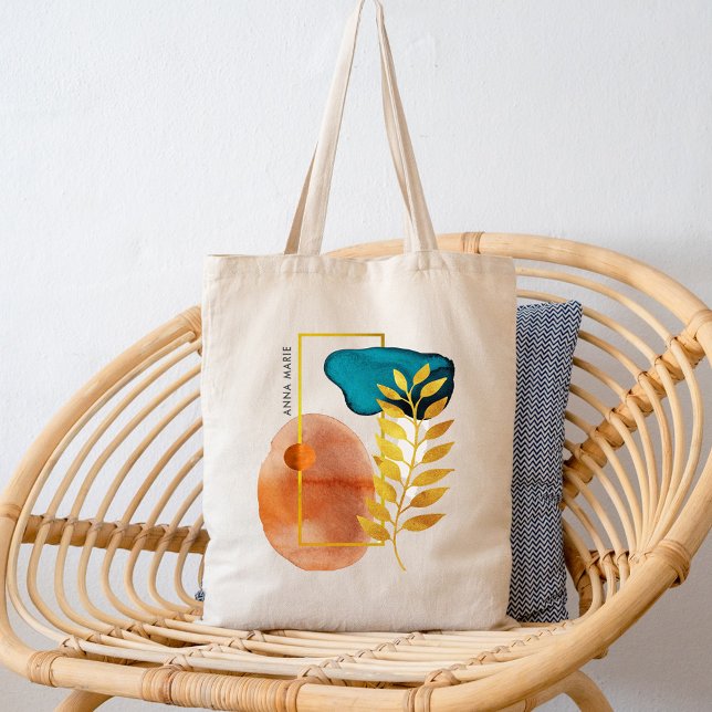 Tote Bag Abstrait Géométrique Moderne du Milieu du XXe Sièc (Créateur téléchargé)