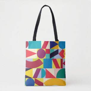 Tote Bag Abstrait géométrique : Vintage Motif sans fil.