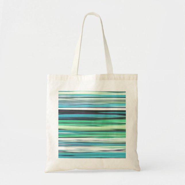 Tote Bag Abstrait n° 2 : bleu vert d'eau (Devant)