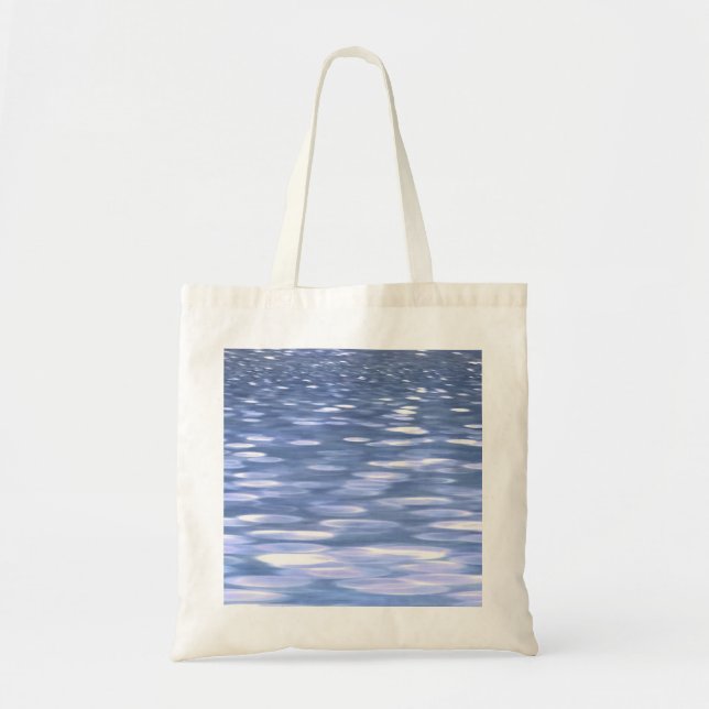 Tote Bag Abstrait n° 3 : Brillant bleu poudre (Devant)