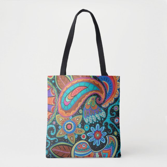 Tote Bag Abstrait Paisley (Devant)