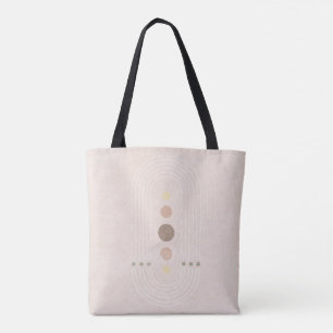 Tote Bag Abstrait rose du milieu du siècle
