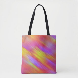 Tote Bag Abstrait rouge rose rose rose rose vif néon