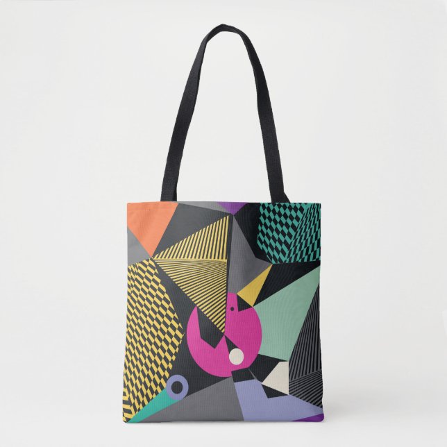 Tote Bag Abstrait triangles modernes arrière - plan motif i (Devant)
