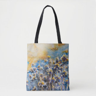 Tote Bag Abstraite nature arrière - plan à motifs floraux.P
