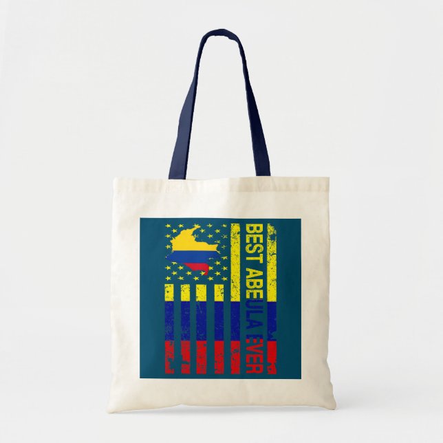 Tote Bag Abuela Colombienne grand-mère Colombie USA Amériqu (Devant)