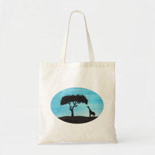 Tote Bag Acacia et girafe