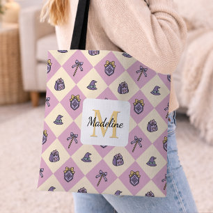 Tote Bag Académie de fille livresque personnalisée Sorcier