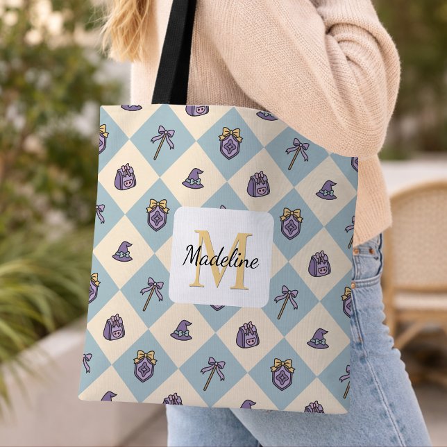 Tote Bag Académie de sorcière de fille livresque personnali (Créateur téléchargé)