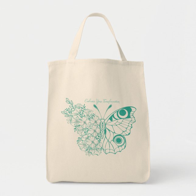 Tote Bag Accédez à votre papillon de transformation (Devant)