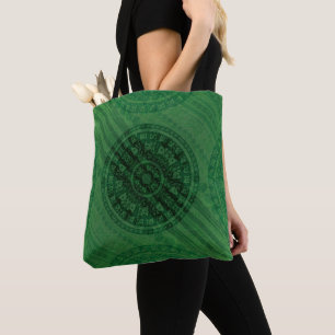 Tote Bag Acceptation   Médaillons de méditation verte