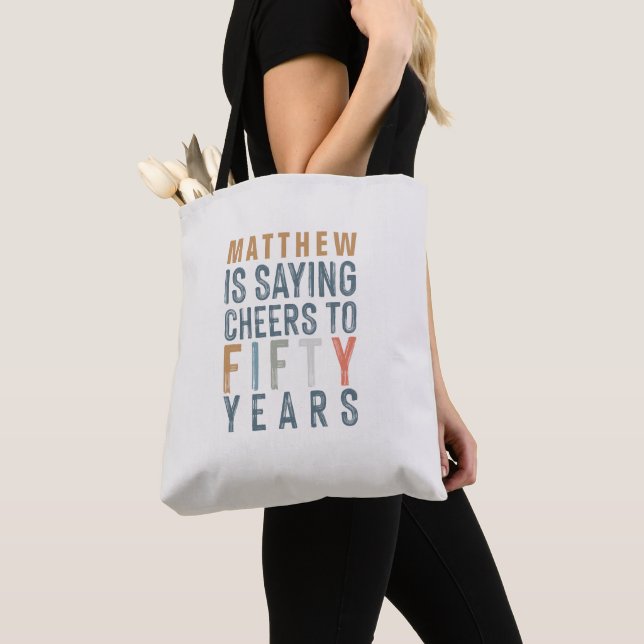 Tote Bag Accessoires de fête du 50e anniversaire : (De près)