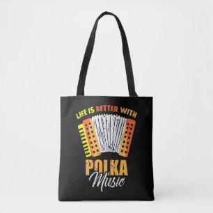 Tote Bag Accordéon musical Polka Dancing polonais