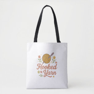 Tote Bag Accro au fil Design pour amateur de crochet mignon