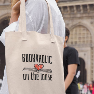 Tote Bag Accro des livres en liberté Lecteur drôle de bouqu