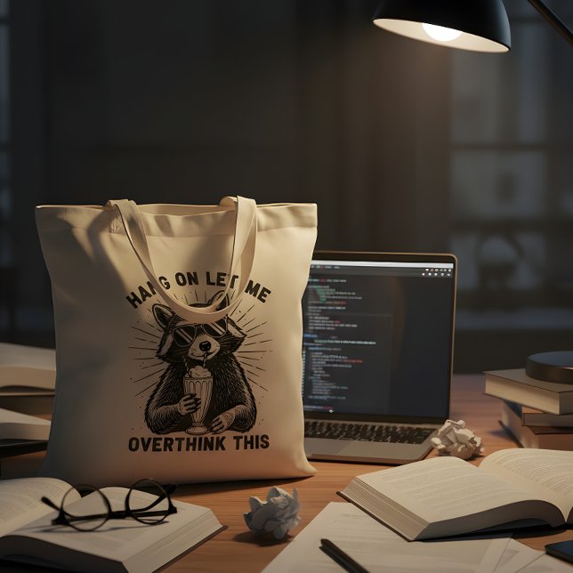 Tote Bag Accroche-toi, laisse-moi réfléchir à cela (Créateur téléchargé)