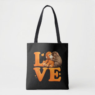 Tote Bag Accroche-Toi Singe Mignon Bébé Macaque