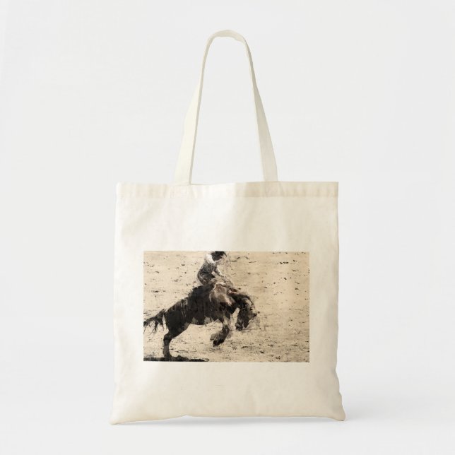 Tote Bag Accrocher - Bronco Busting Champ (Devant)