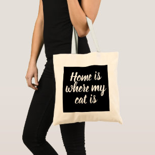 Tote Bag Accueil Où Est Mon Chat