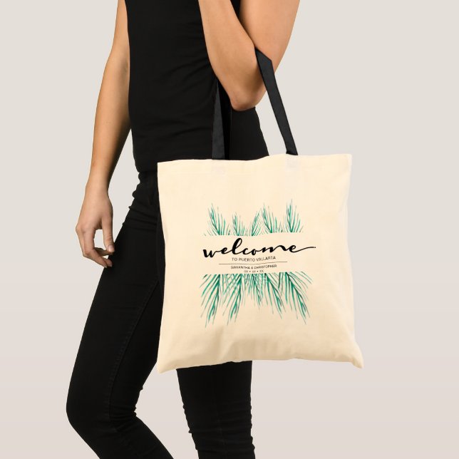 Tote Bag Accueil personnalisé de mariage de plage (Devant (produit))
