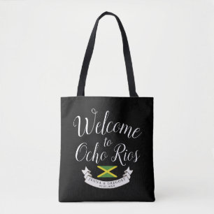 Tote Bag Accueillez à la coutume de mariage de destination