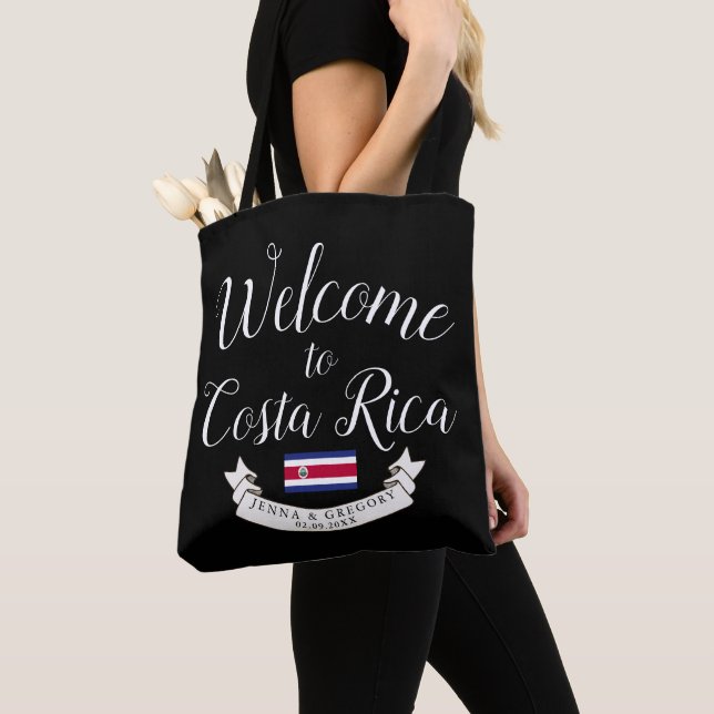 Tote Bag Accueillez à la coutume de mariage de destination (De près)