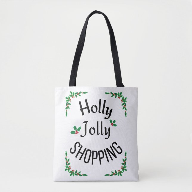 Tote Bag Achats festifs d'hiver de Noël (Devant)